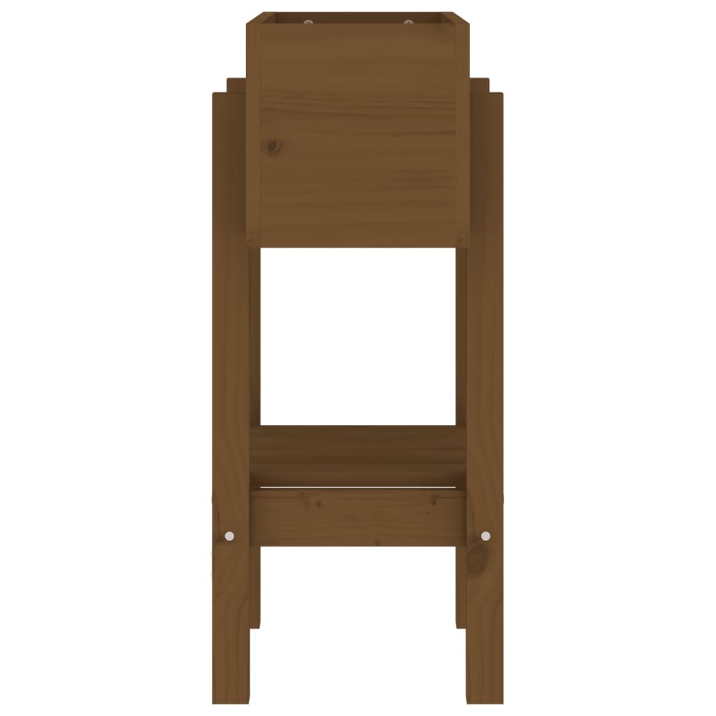 Plantekasse honningbrun 62x30x69 cm heltre furu