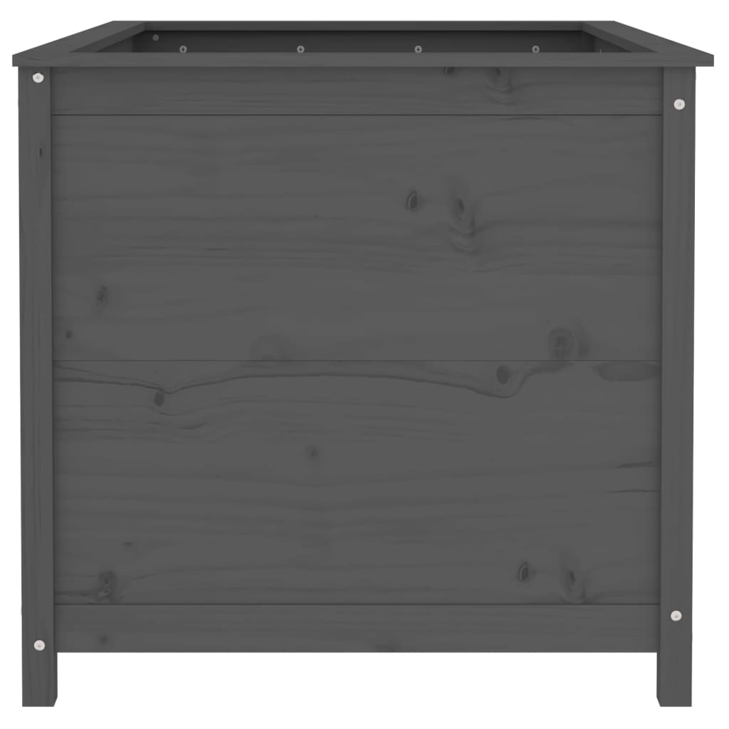 Høybed grå 119,5x82,5x78 cm heltre gran