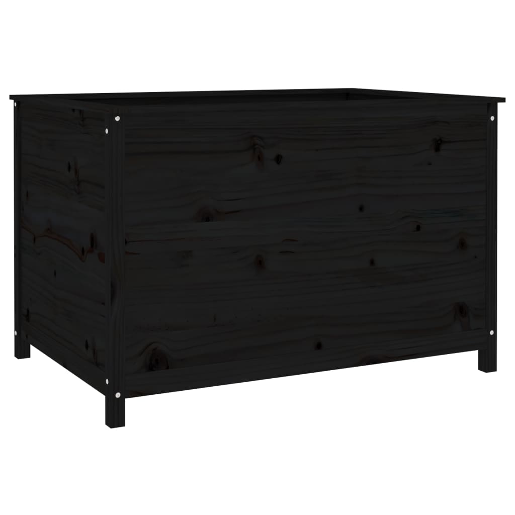 Høybed svart 119,5x82,5x78 cm heltre gran