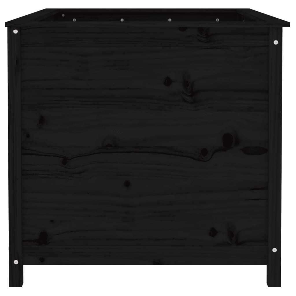 Høybed svart 119,5x82,5x78 cm heltre gran