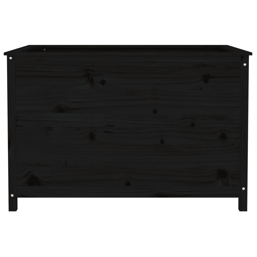 Høybed svart 119,5x82,5x78 cm heltre gran