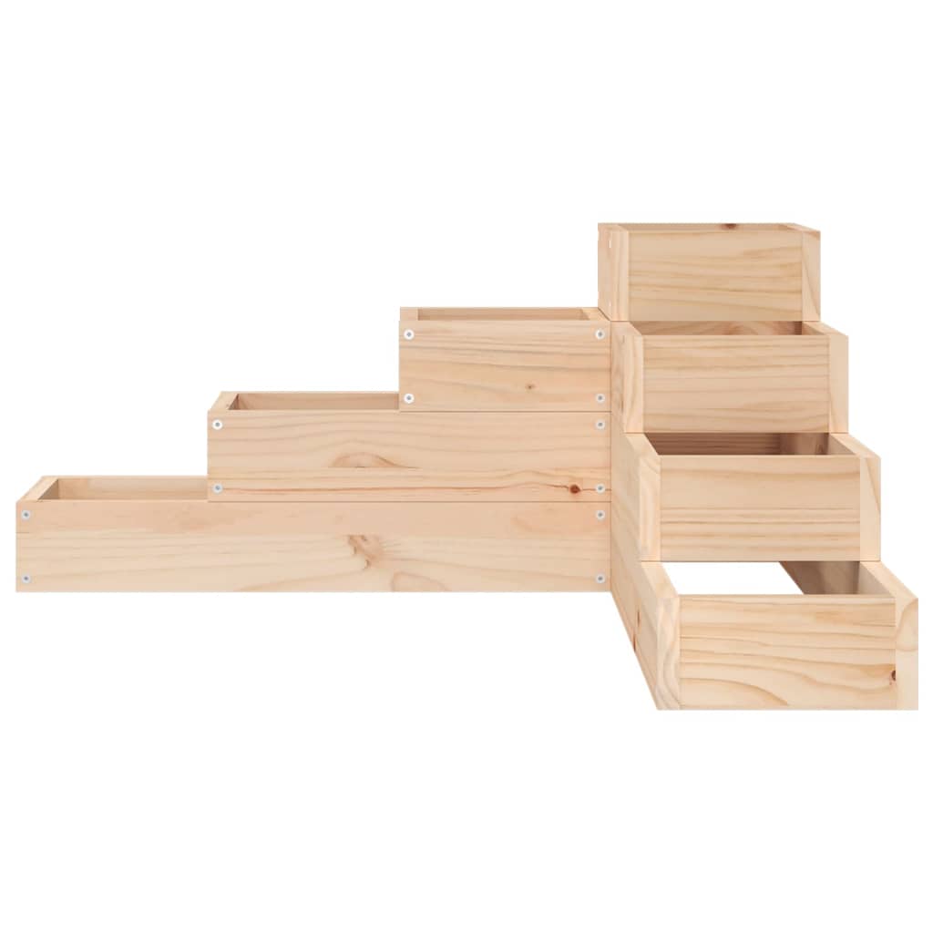Hageplantekasse 4 etasjer 80,5x79x36 cm heltre furu