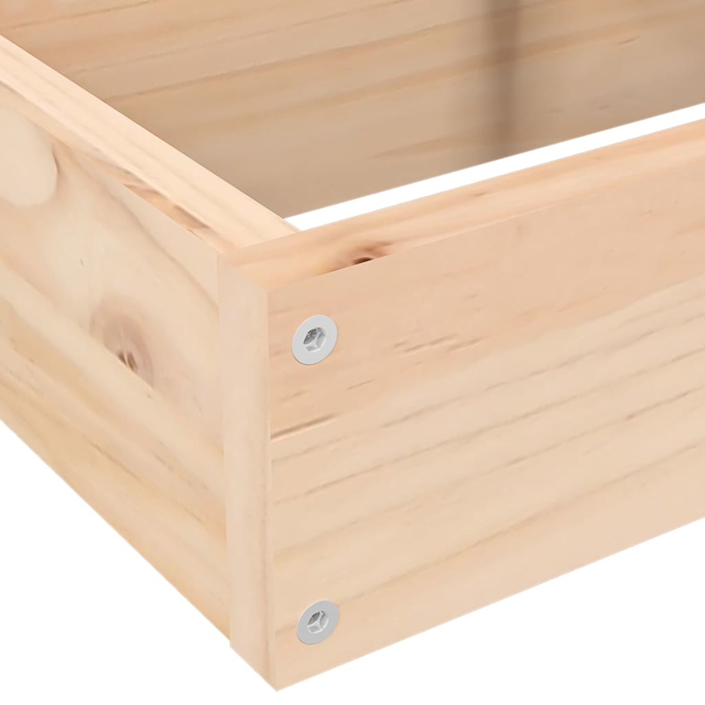Hageplantekasse 4 etasjer 80,5x79x36 cm heltre furu