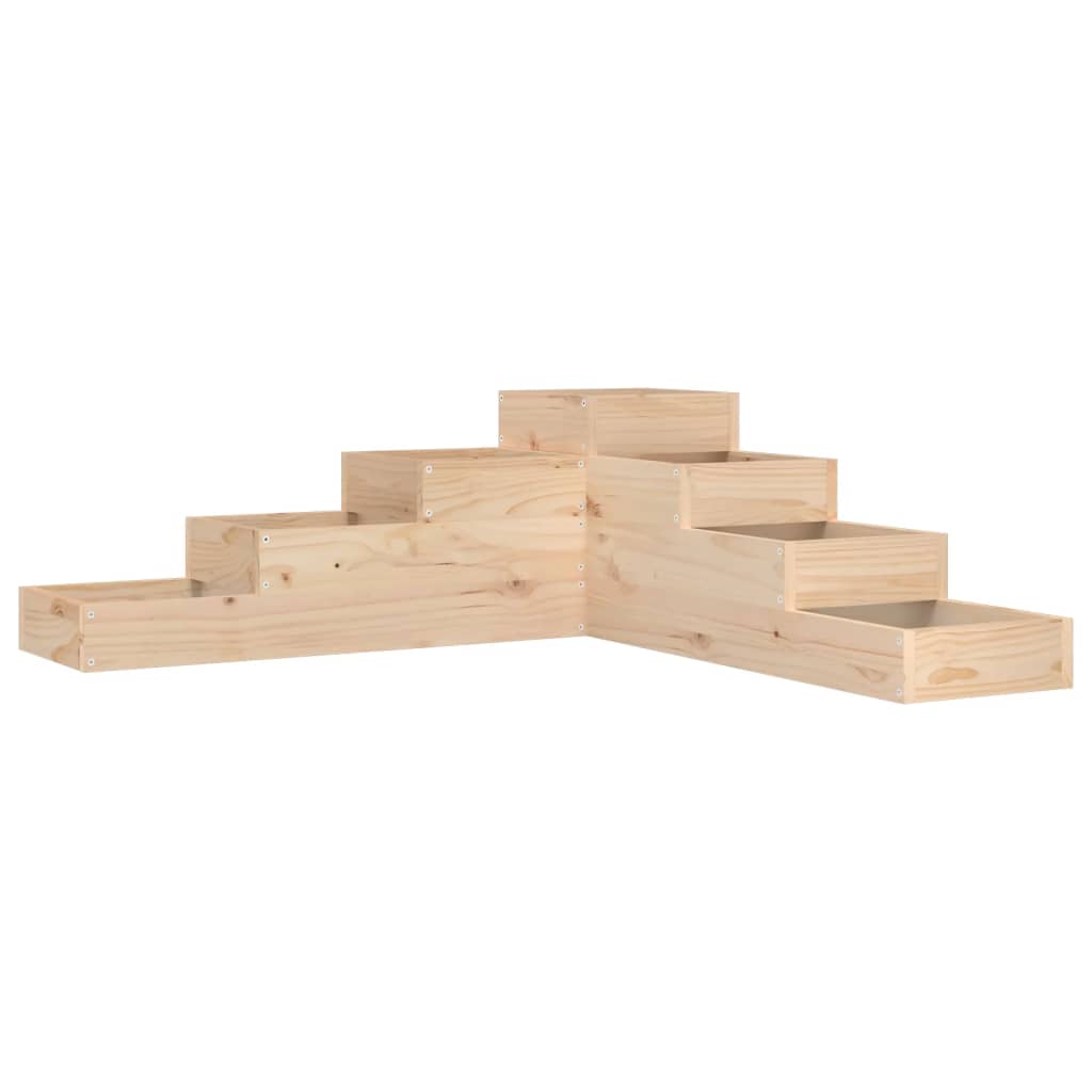 Hageplantekasse 4 etasjer 106x104,5x36 cm heltre furu