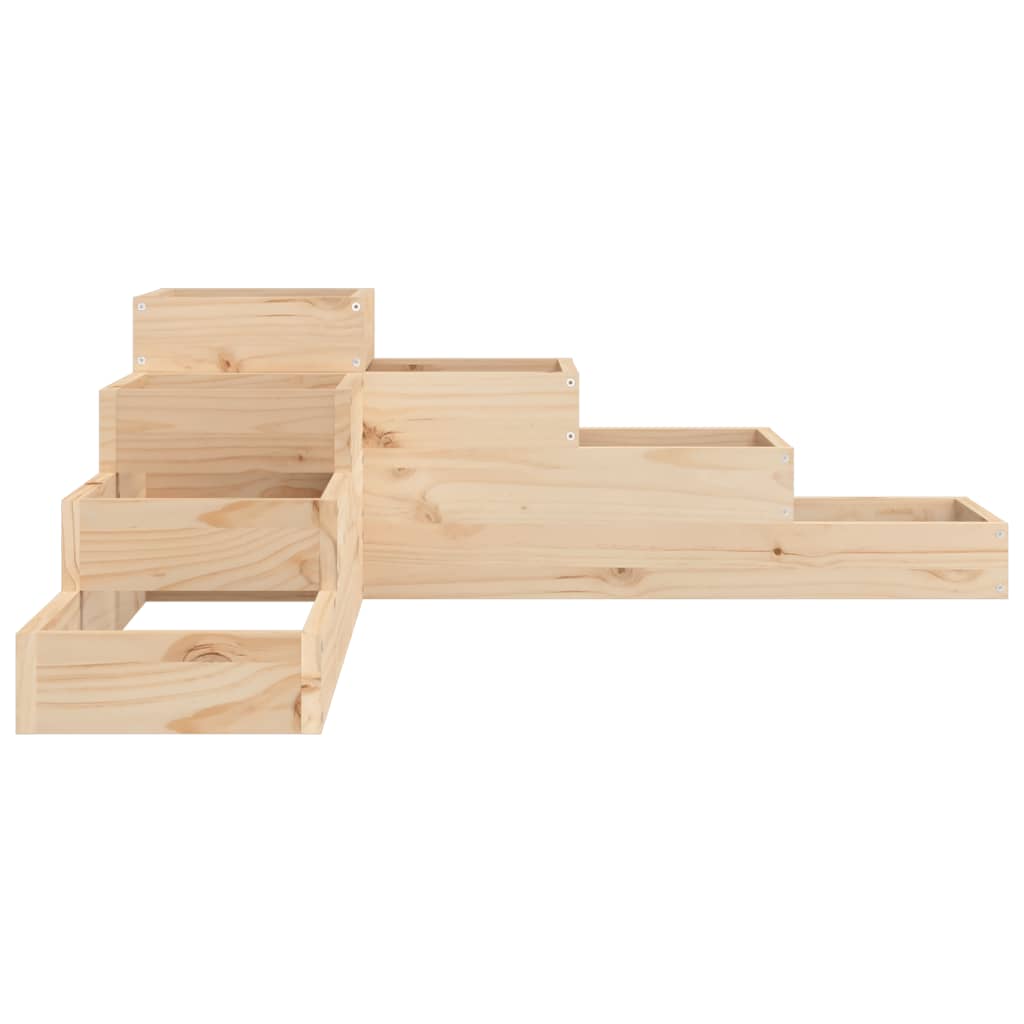 Hageplantekasse 4 etasjer 106x104,5x36 cm heltre furu