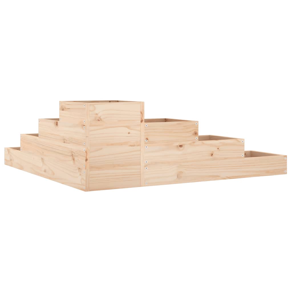 Hageplantekasse 4 etasjer 106x104,5x36 cm heltre furu