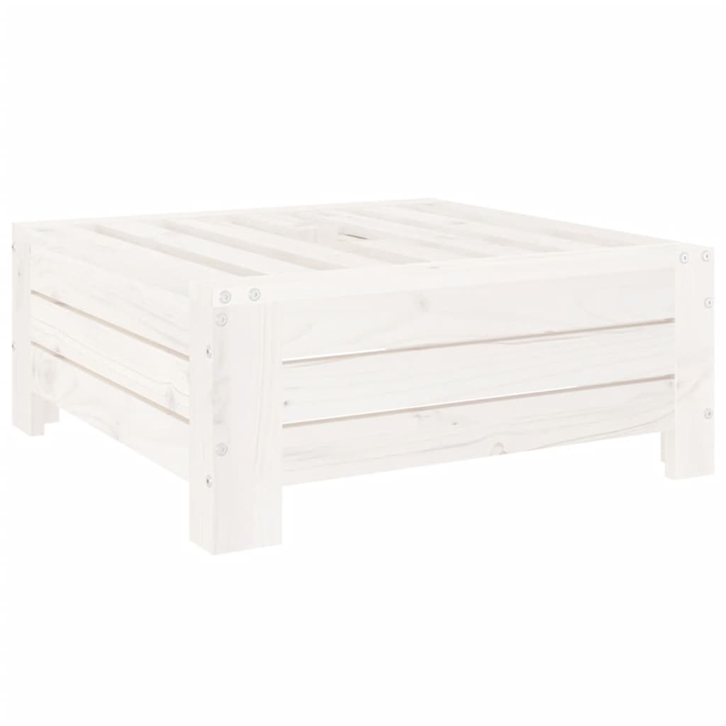 Parasollfotdeksel hvit heltre furu