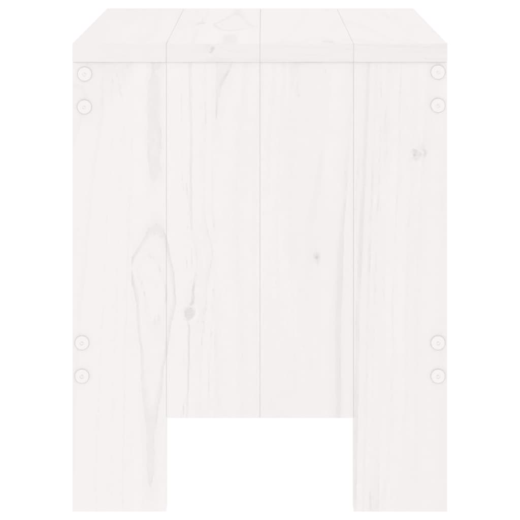 Hagekrakker 2 stk hvit 40x36x45 cm heltre furu