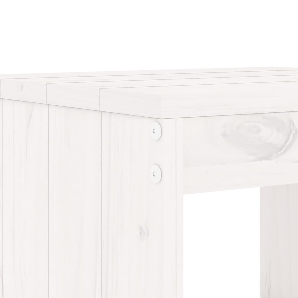 Hagekrakker 2 stk hvit 40x36x45 cm heltre furu