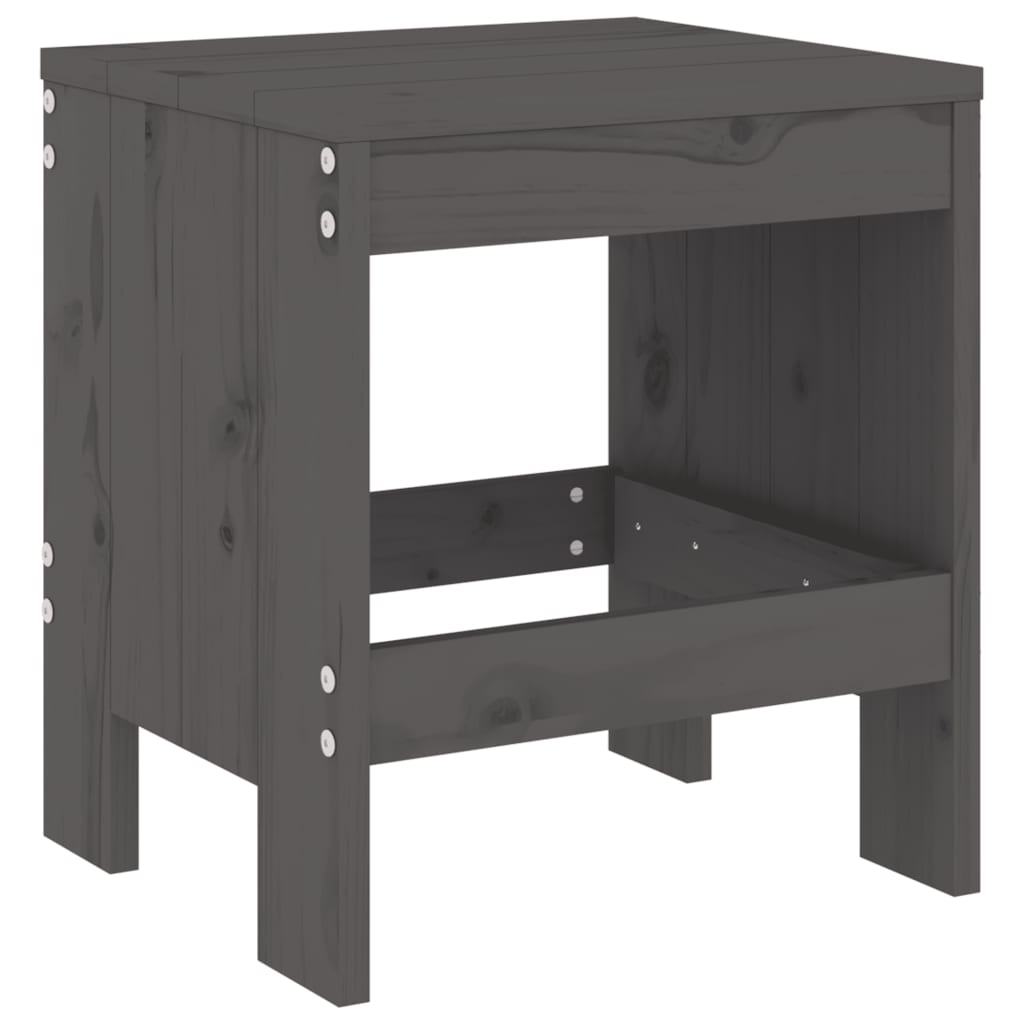 Hagekrakker 2 stk grå 40x36x45 cm heltre furu