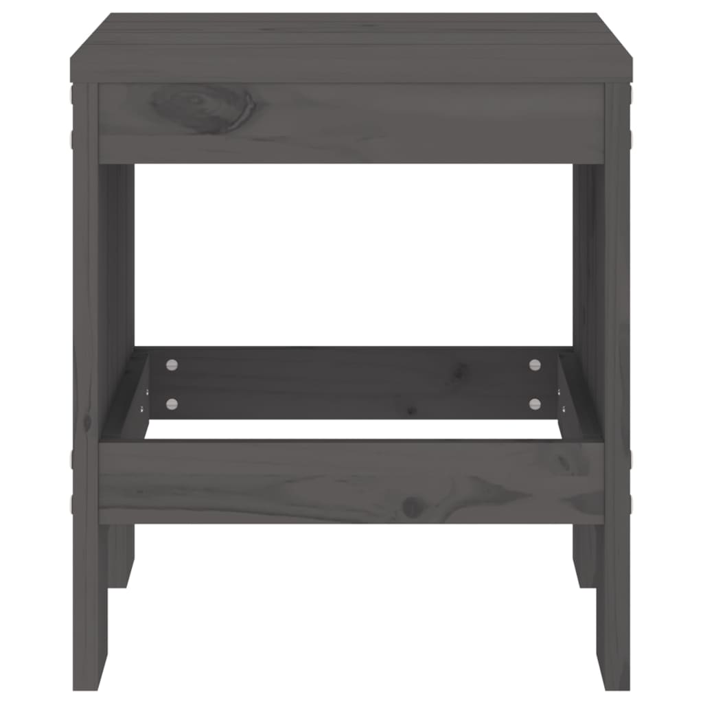 Hagekrakker 2 stk grå 40x36x45 cm heltre furu