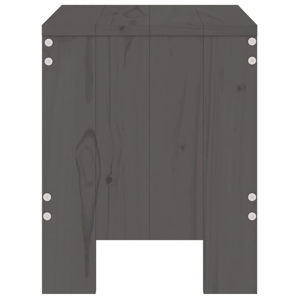 Hagekrakker 2 stk grå 40x36x45 cm heltre furu
