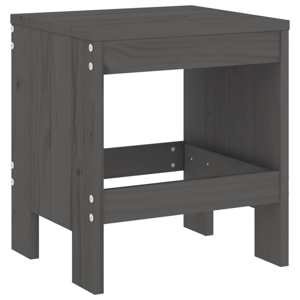 Hagekrakker 2 stk grå 40x36x45 cm heltre furu
