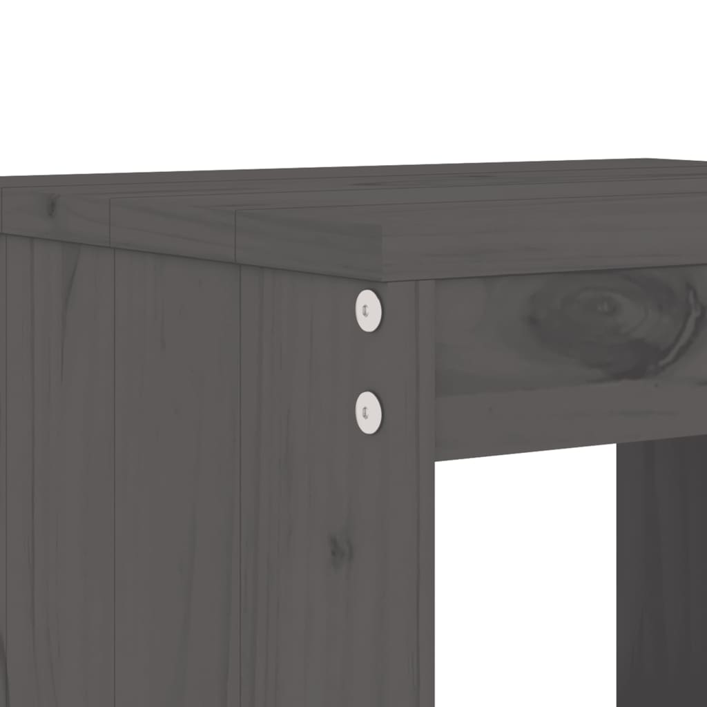 Hagekrakker 2 stk grå 40x36x45 cm heltre furu