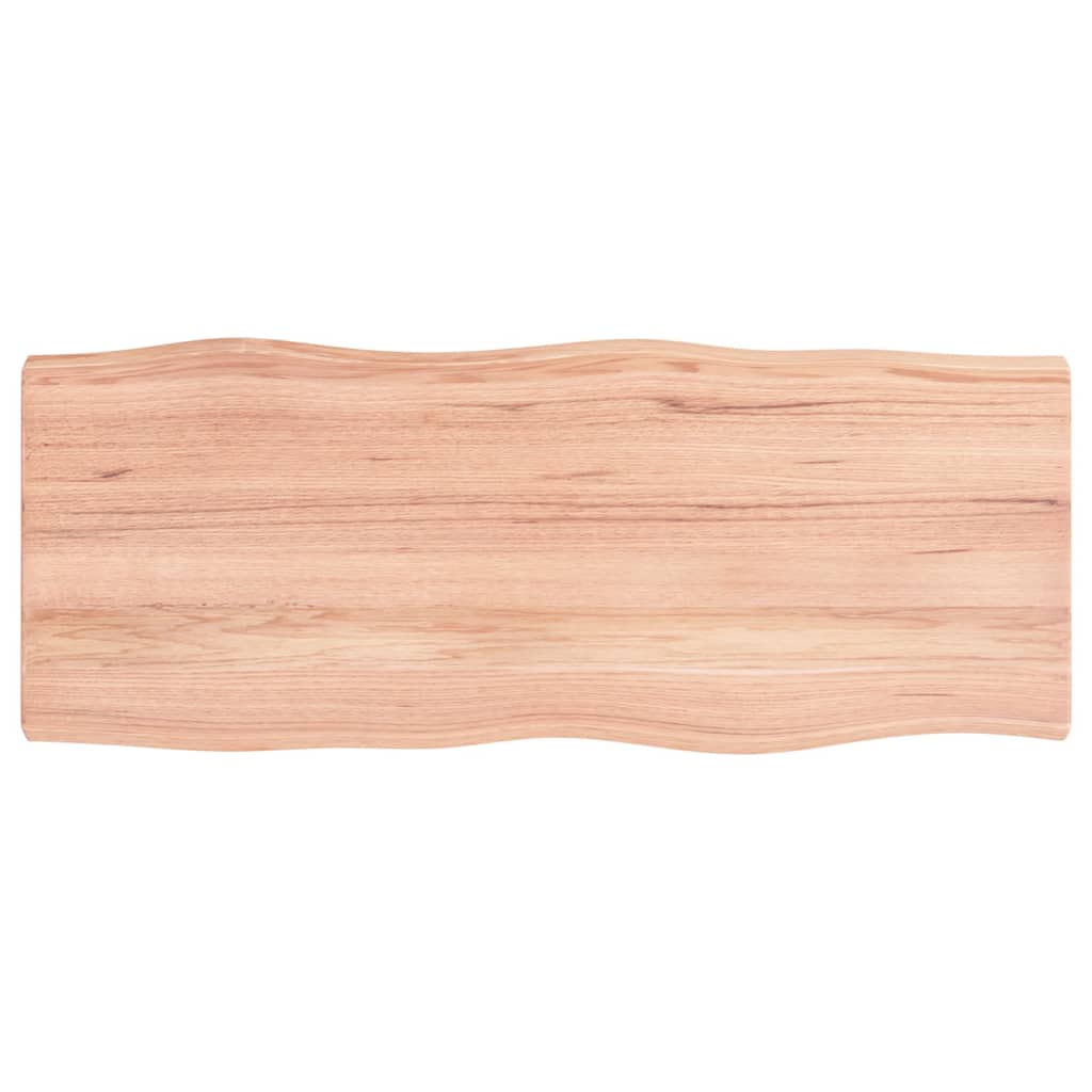 Bordplate lysebrun 100x40x(2-4)cm behandlet heltre naturlig