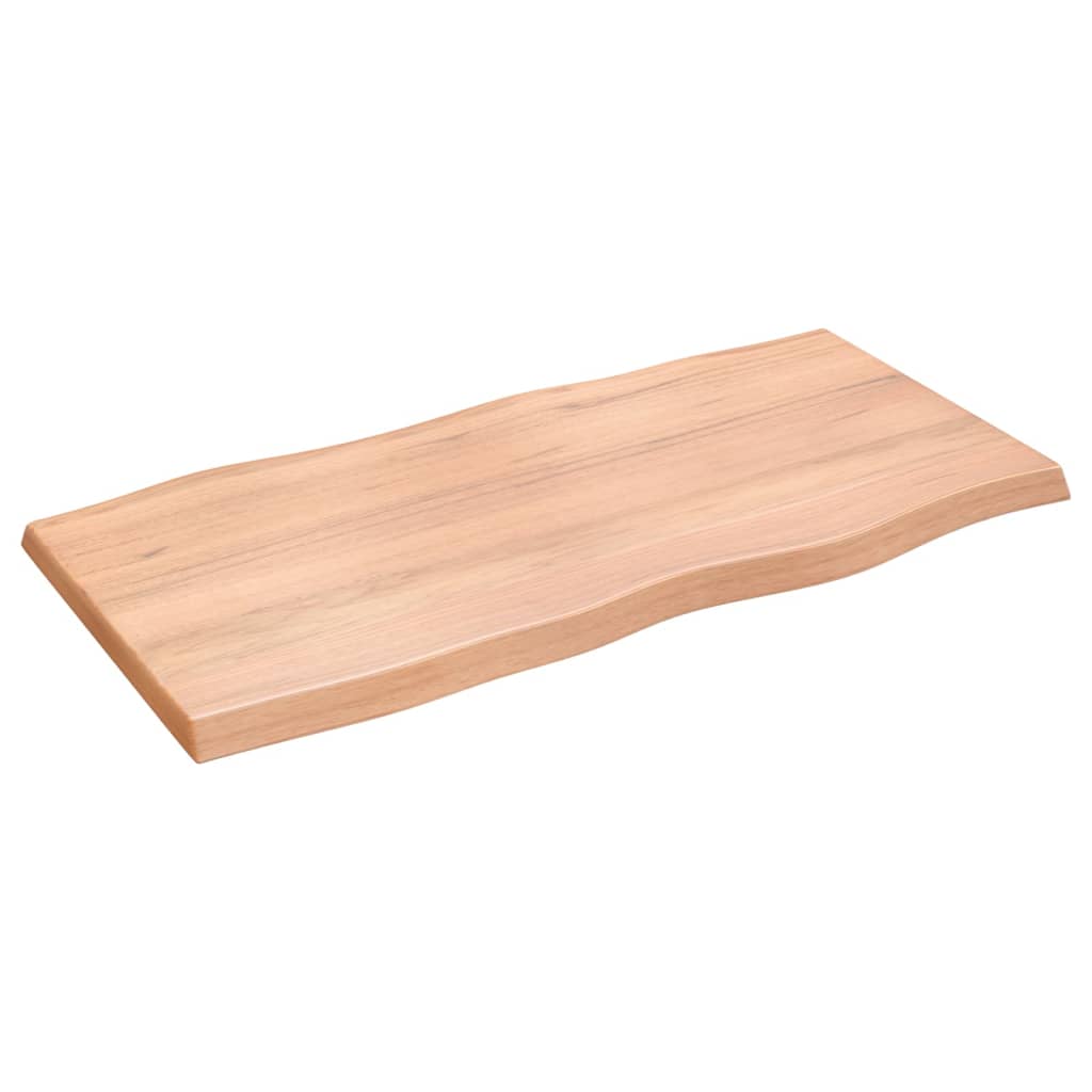 Bordplate lysebrun 100x50x(2-4)cm behandlet heltre naturlig