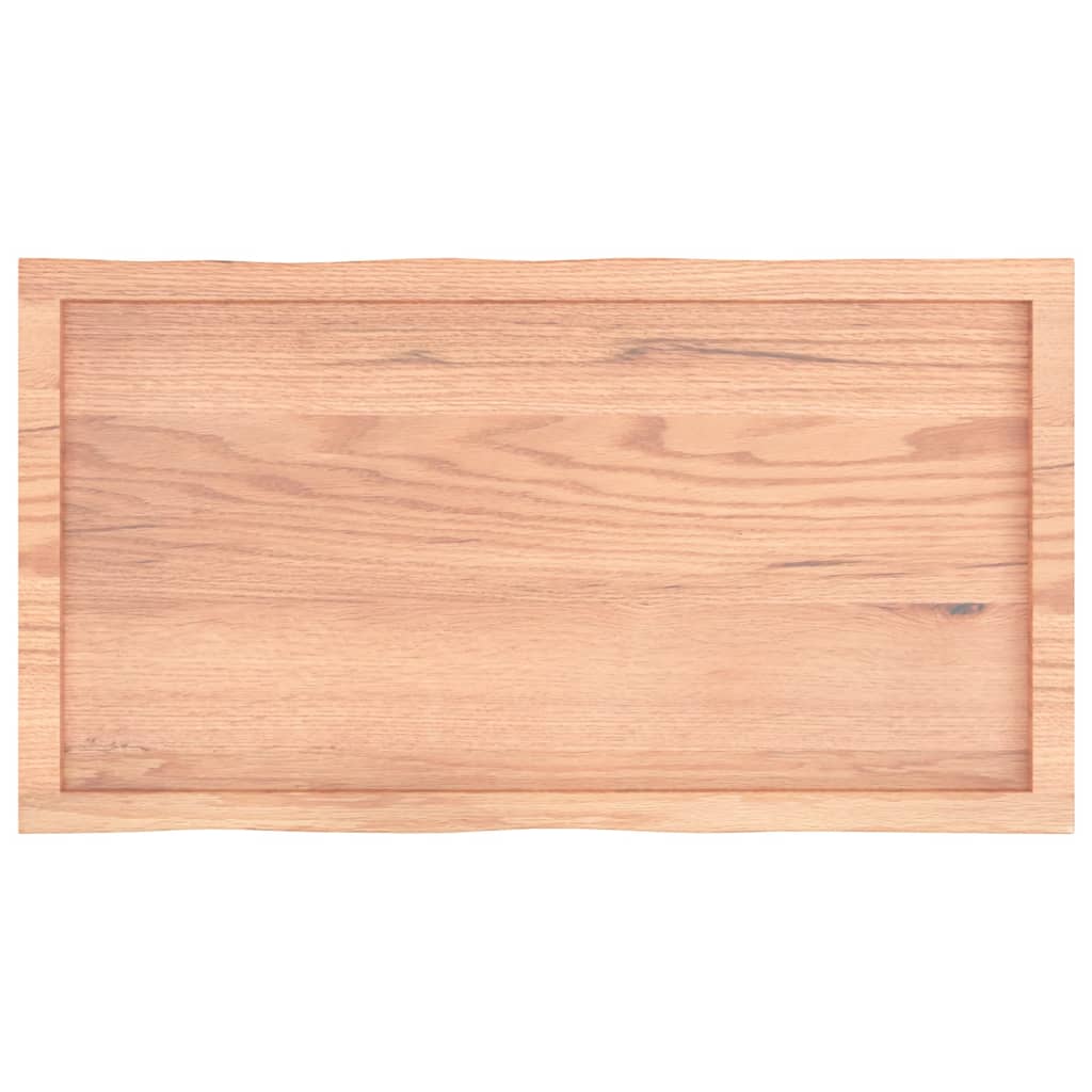 Bordplate lysebrun 100x50x(2-4)cm behandlet heltre naturlig