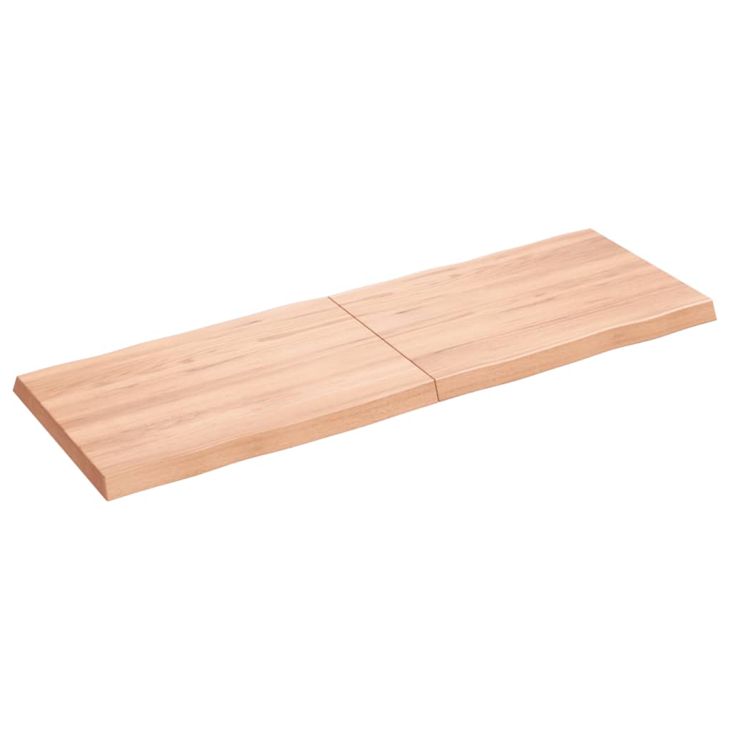 Bordplate lysebrun 120x40x(2-4)cm behandlet heltre naturlig
