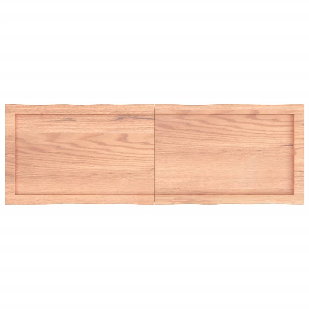 Bordplate lysebrun 120x40x(2-6)cm behandlet heltre naturlig