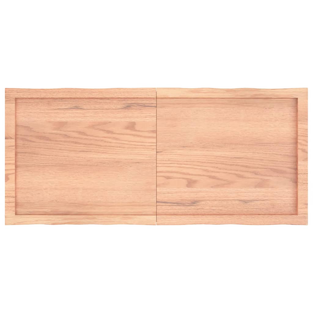Bordplate lysebrun 120x50x(2-4)cm behandlet heltre naturlig