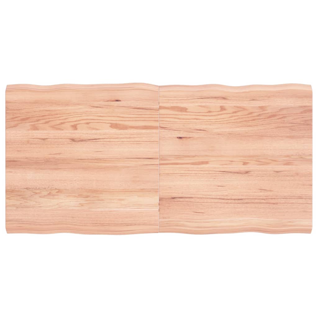 Bordplate lysebrun 120x60x(2-4)cm behandlet heltre naturlig