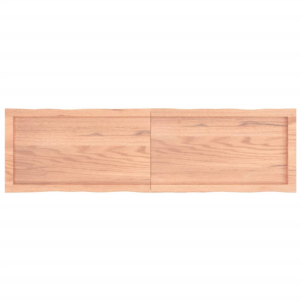 Bordplate lysebrun 140x40x(2-6)cm behandlet heltre naturlig