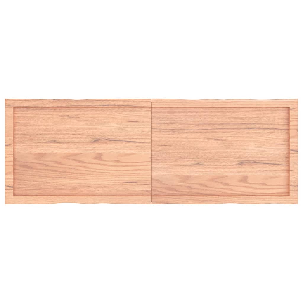 Bordplate lysebrun 140x50x(2-4)cm behandlet heltre naturlig