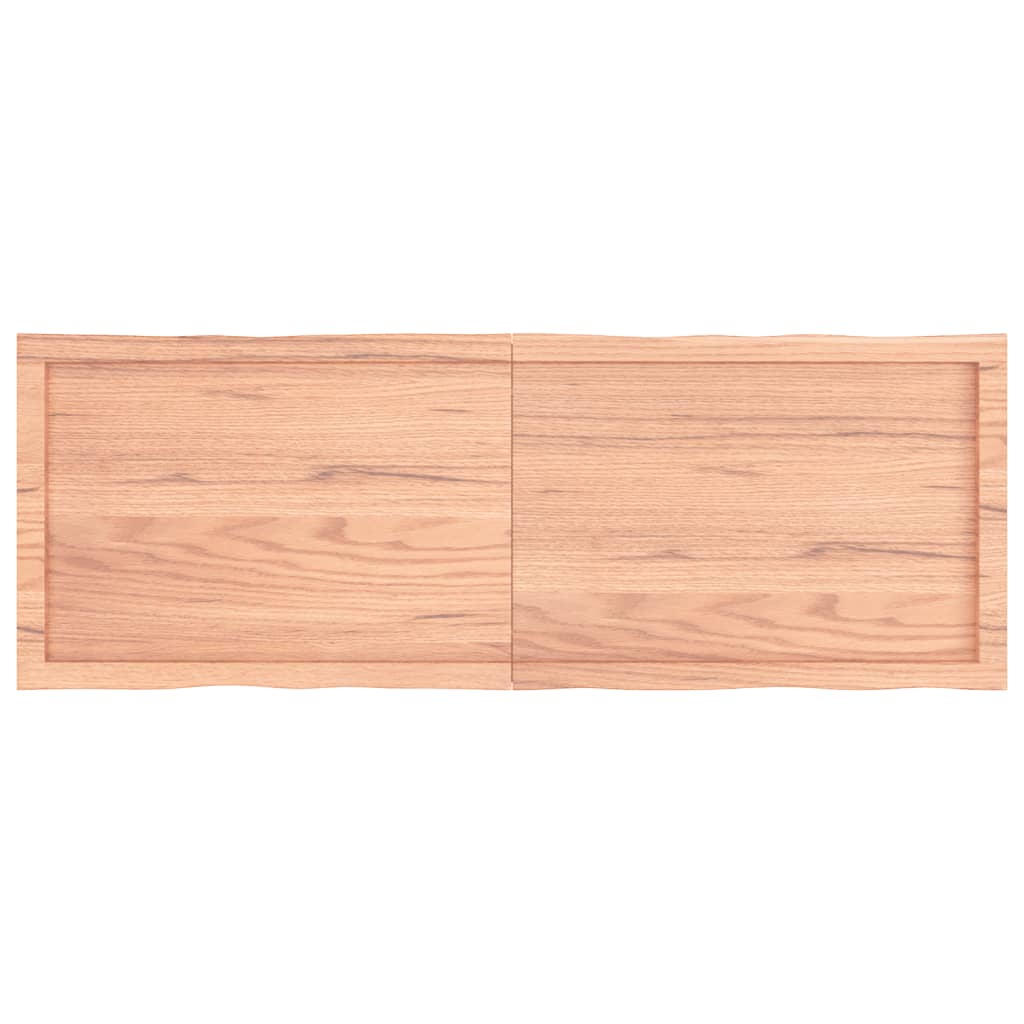 Bordplate lysebrun 140x50x(2-6)cm behandlet heltre naturlig