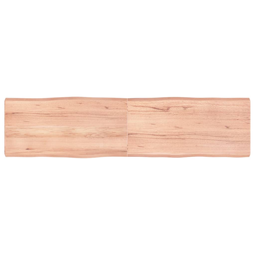 Bordplate lysebrun 160x40x(2-6)cm behandlet heltre naturlig
