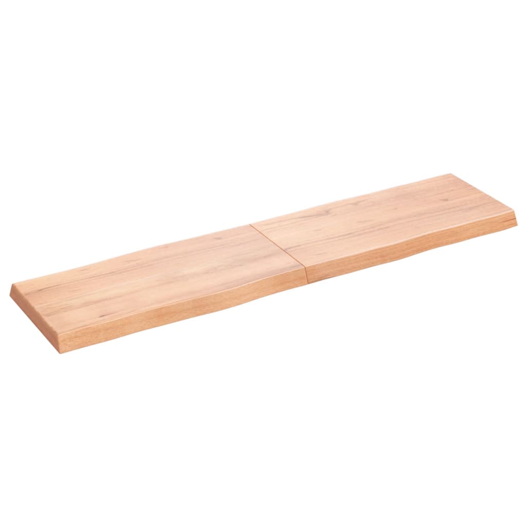 Bordplate lysebrun 160x40x(2-6)cm behandlet heltre naturlig