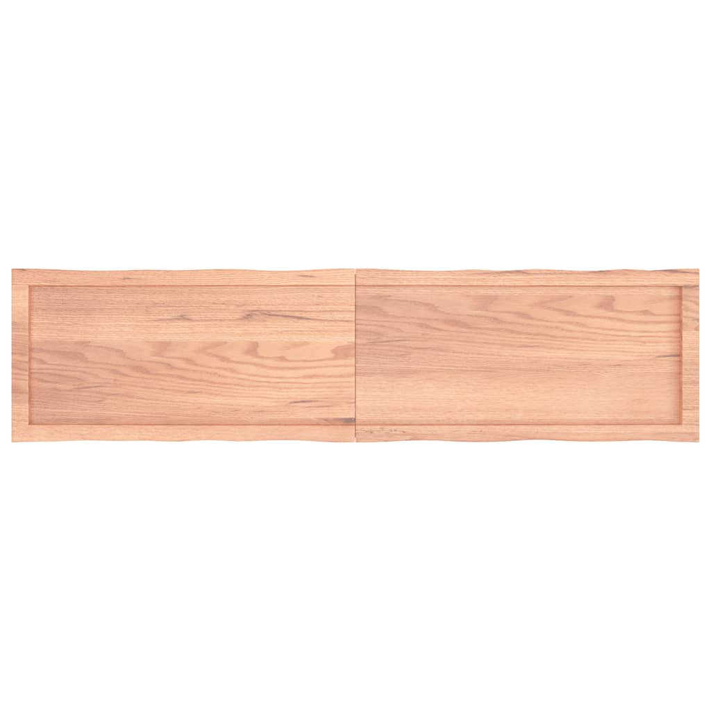 Bordplate lysebrun 160x40x(2-6)cm behandlet heltre naturlig