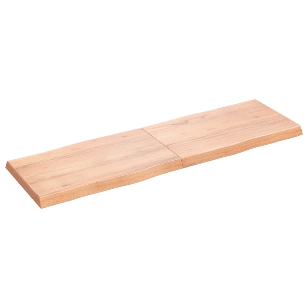 Bordplate lysebrun 160x50x(2-6)cm behandlet heltre naturlig