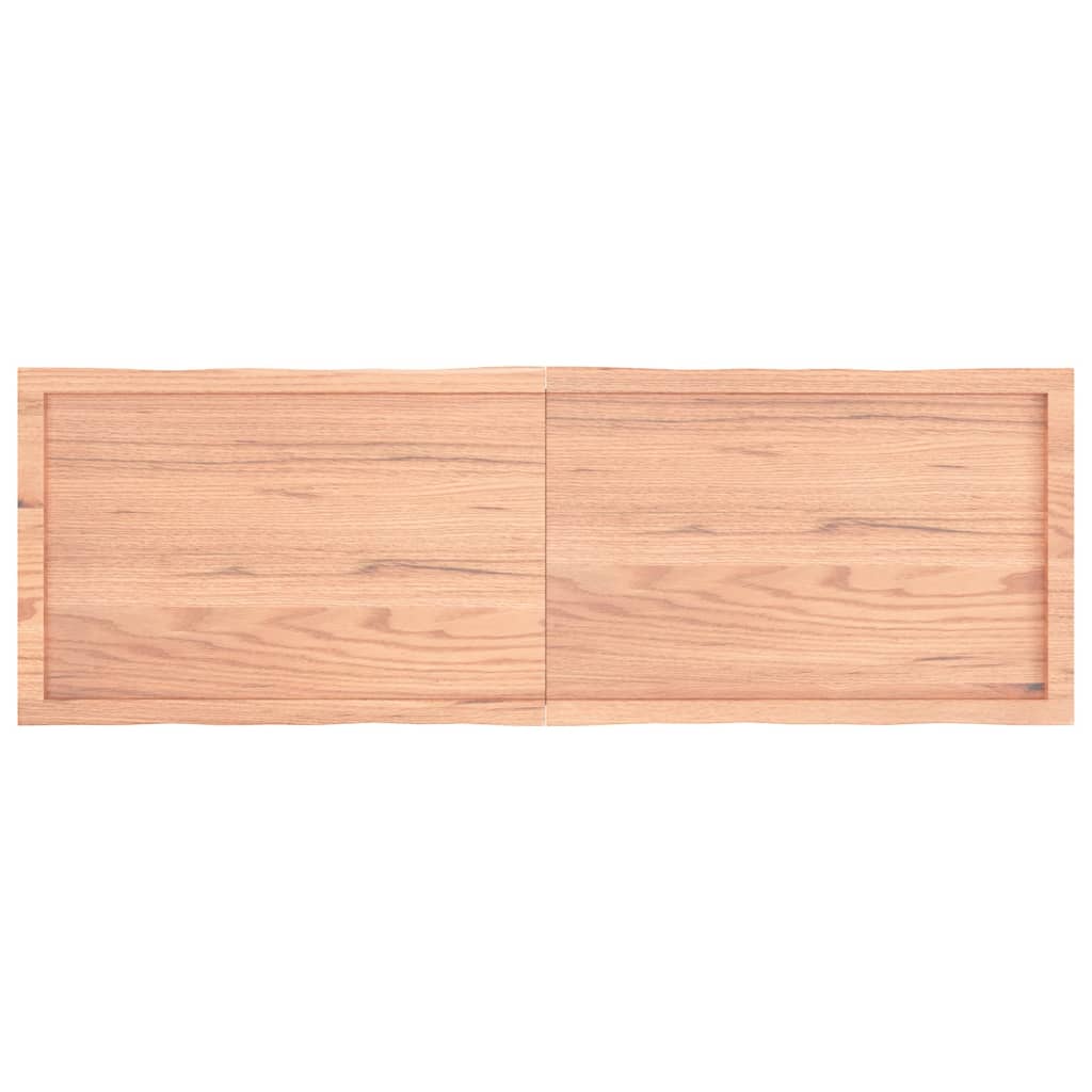 Bordplate lysebrun 160x50x(2-6)cm behandlet heltre naturlig