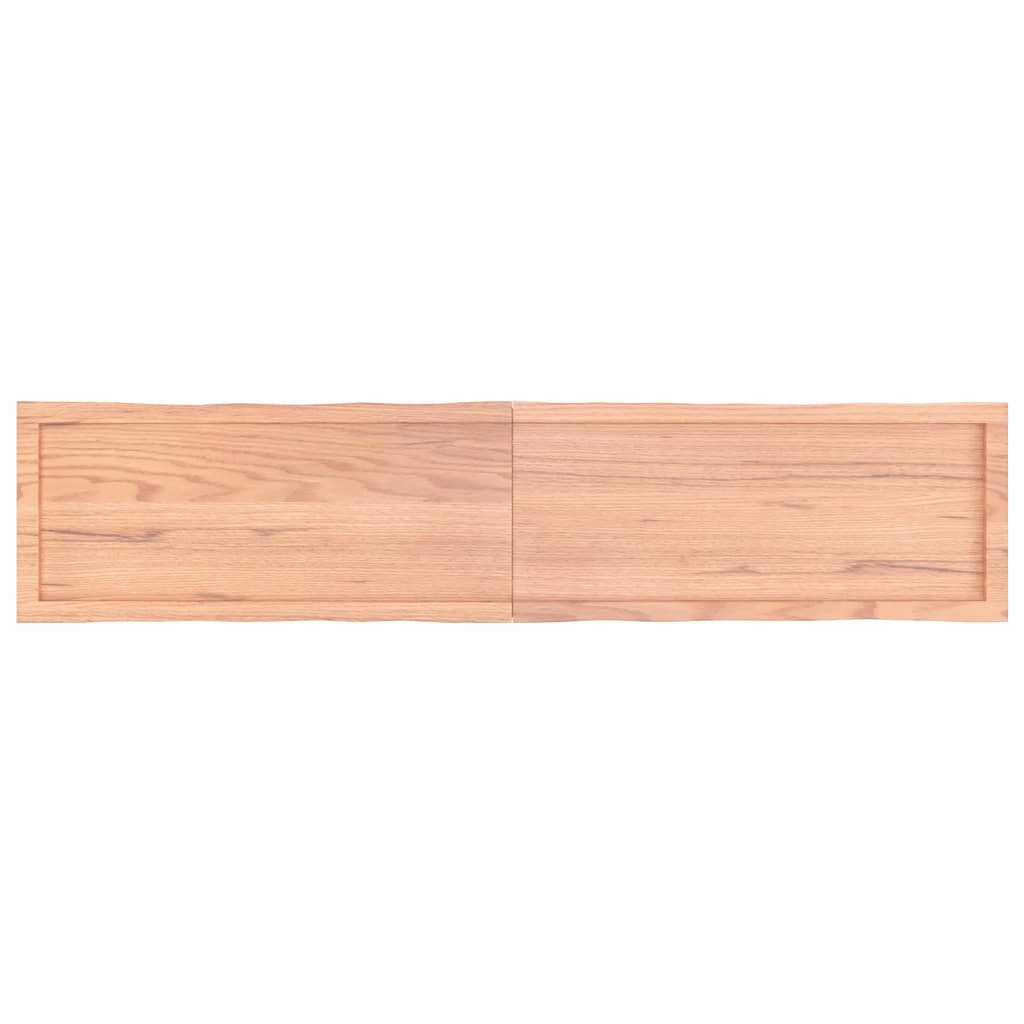 Bordplate lysebrun 180x40x(2-6)cm behandlet heltre naturlig