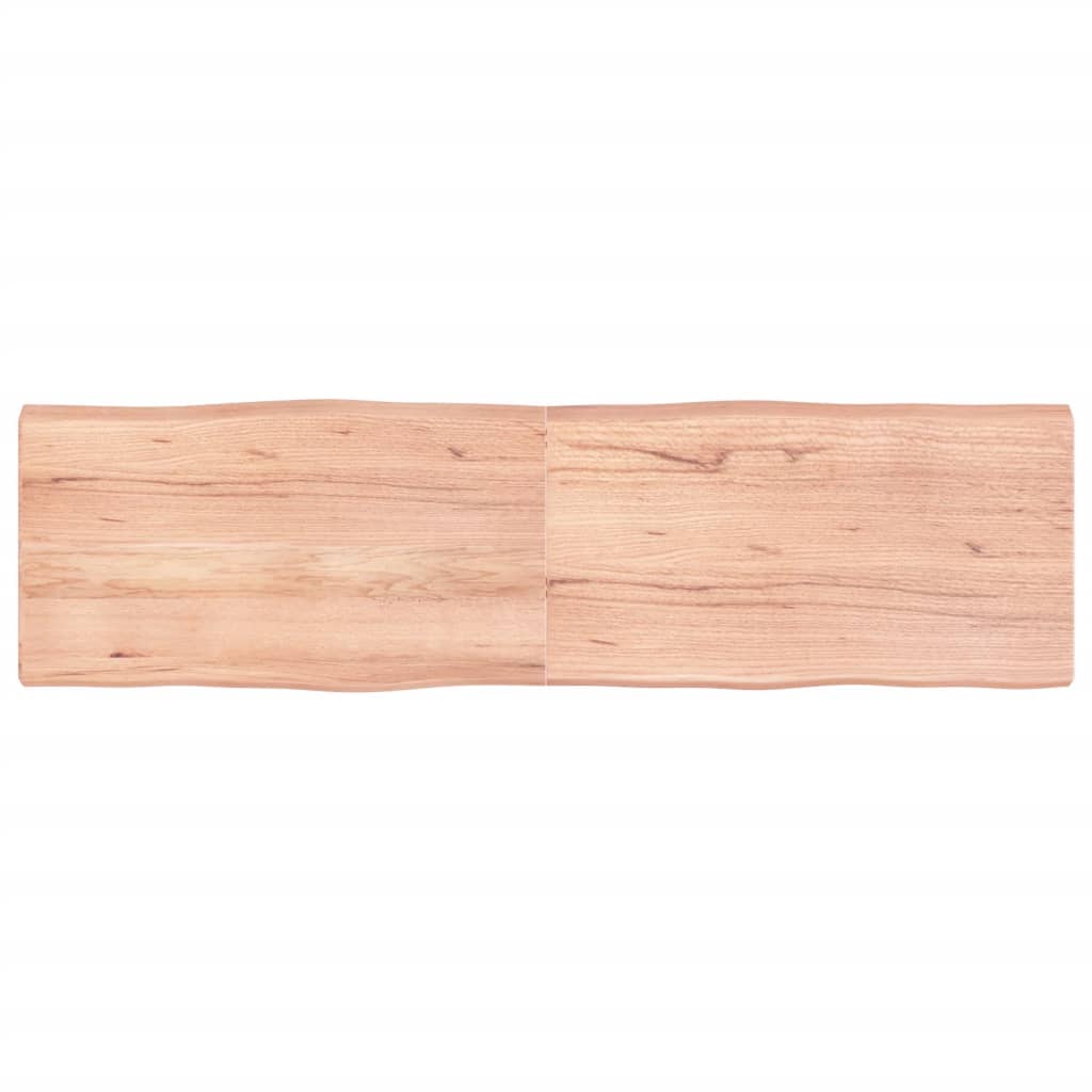 Bordplate lysebrun 180x50x(2-6)cm behandlet heltre naturlig