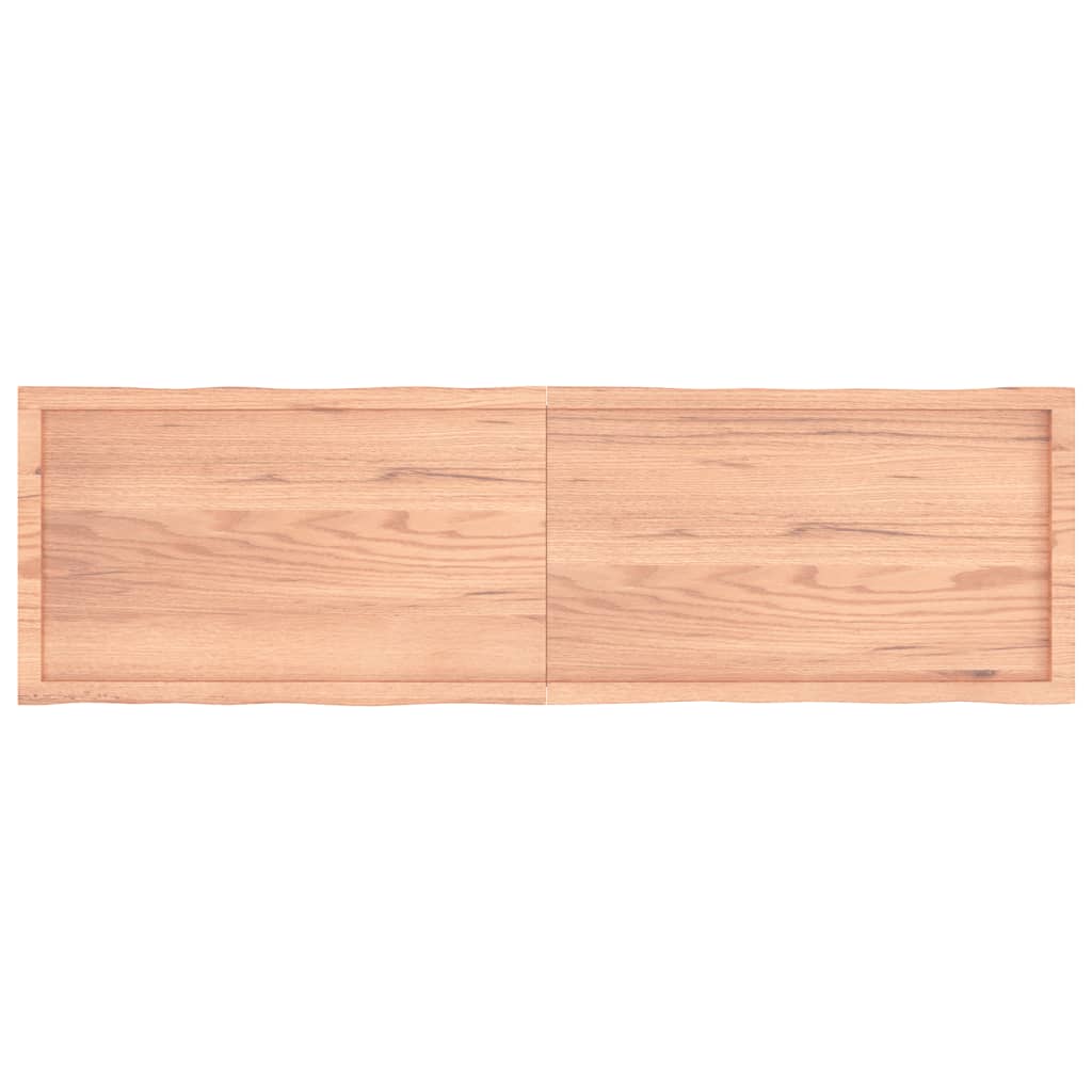 Bordplate lysebrun 180x50x(2-6)cm behandlet heltre naturlig