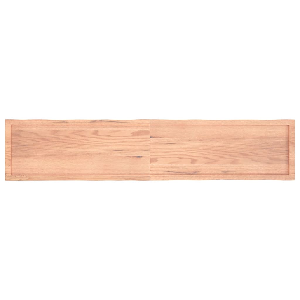 Bordplate lysebrun 200x40x(2-6)cm behandlet heltre naturlig