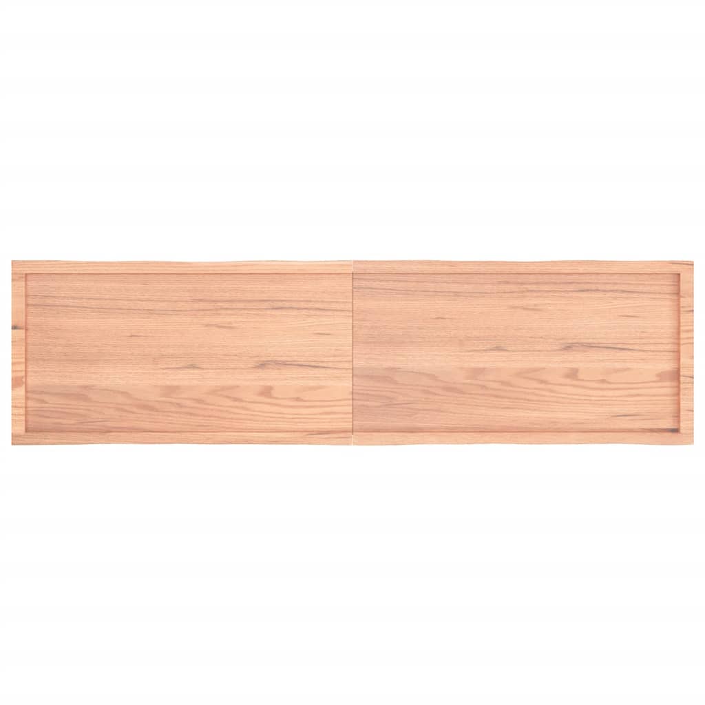 Bordplate lysebrun 200x50x(2-6)cm behandlet heltre naturlig