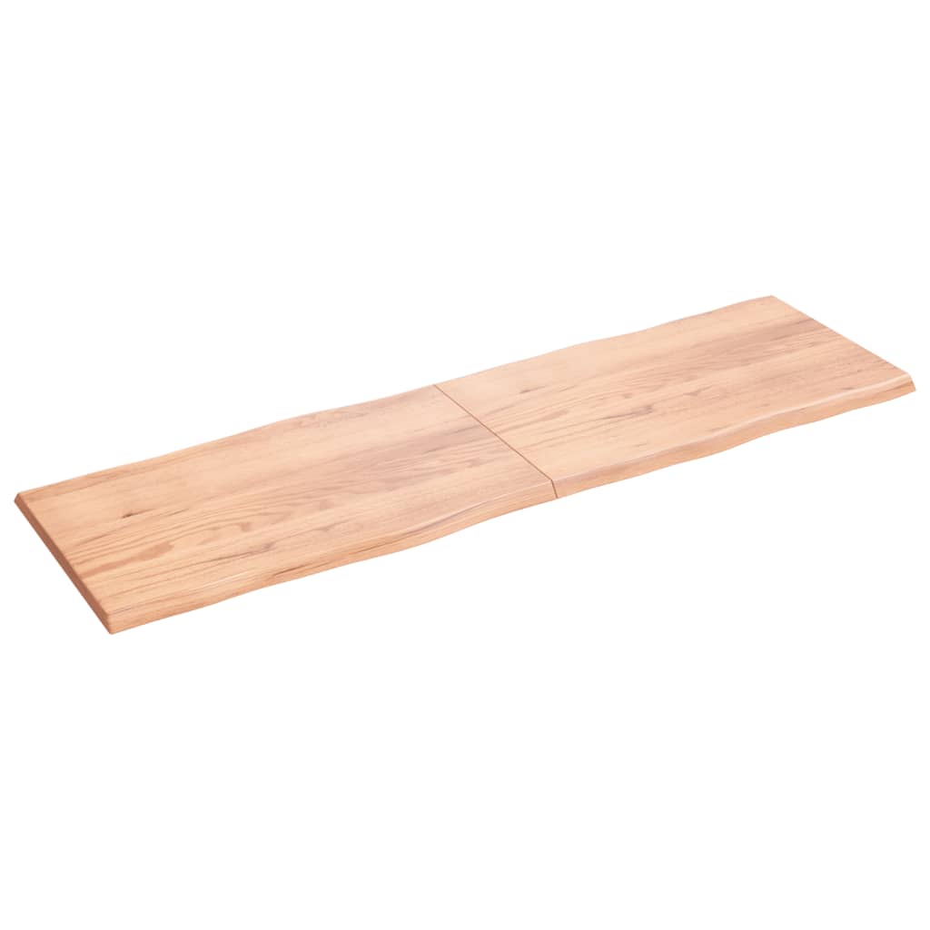 Bordplate lysebrun 200x60x(2-4)cm behandlet heltre naturlig
