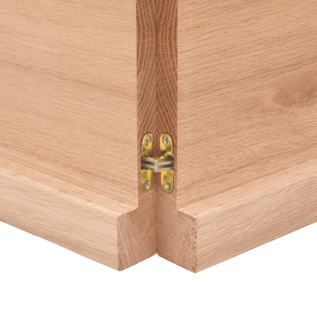Bordplate lysebrun 200x60x(2-4)cm behandlet heltre naturlig