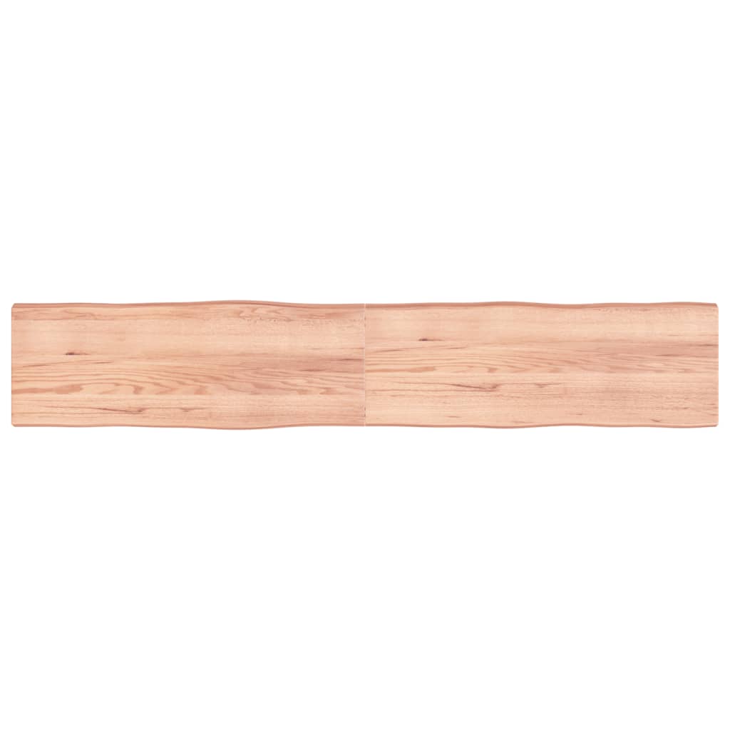 Bordplate lysebrun 220x40x(2-6)cm behandlet heltre naturlig