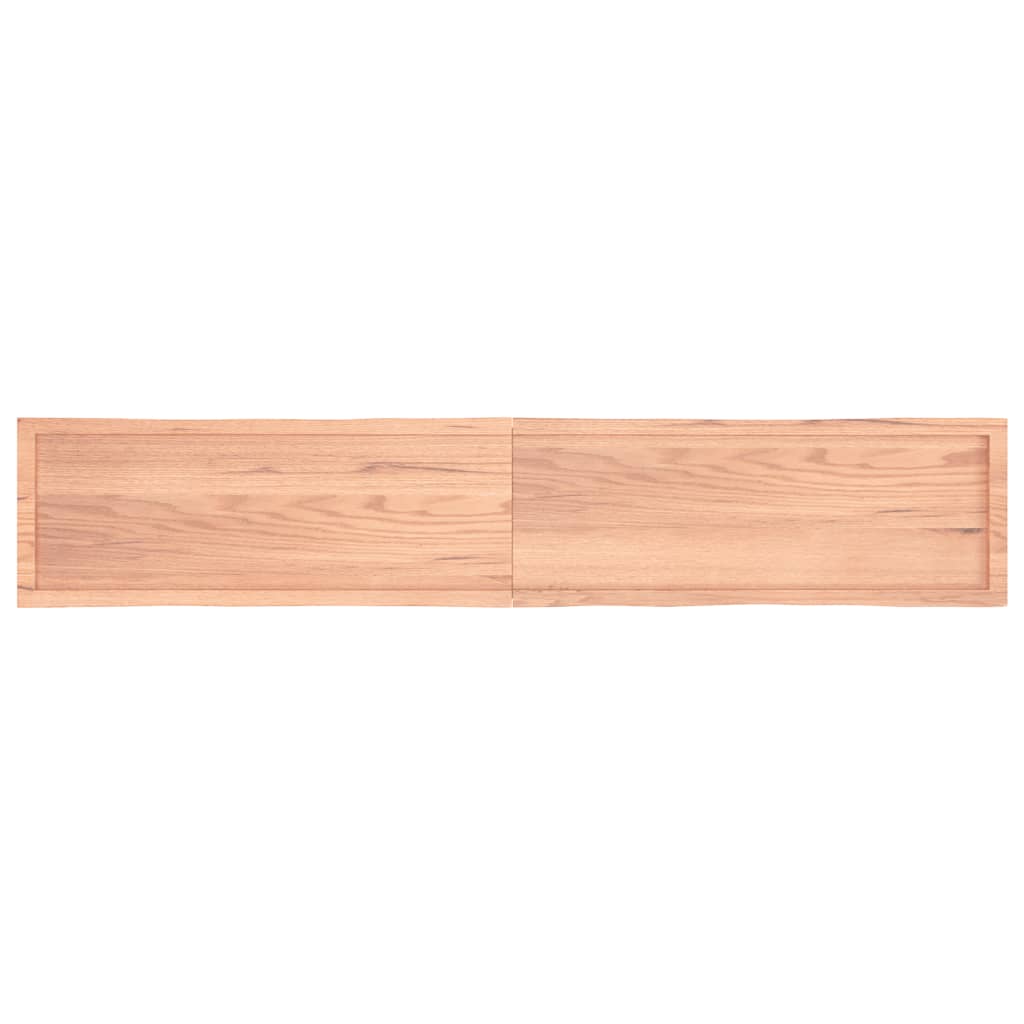 Bordplate lysebrun 220x40x(2-6)cm behandlet heltre naturlig