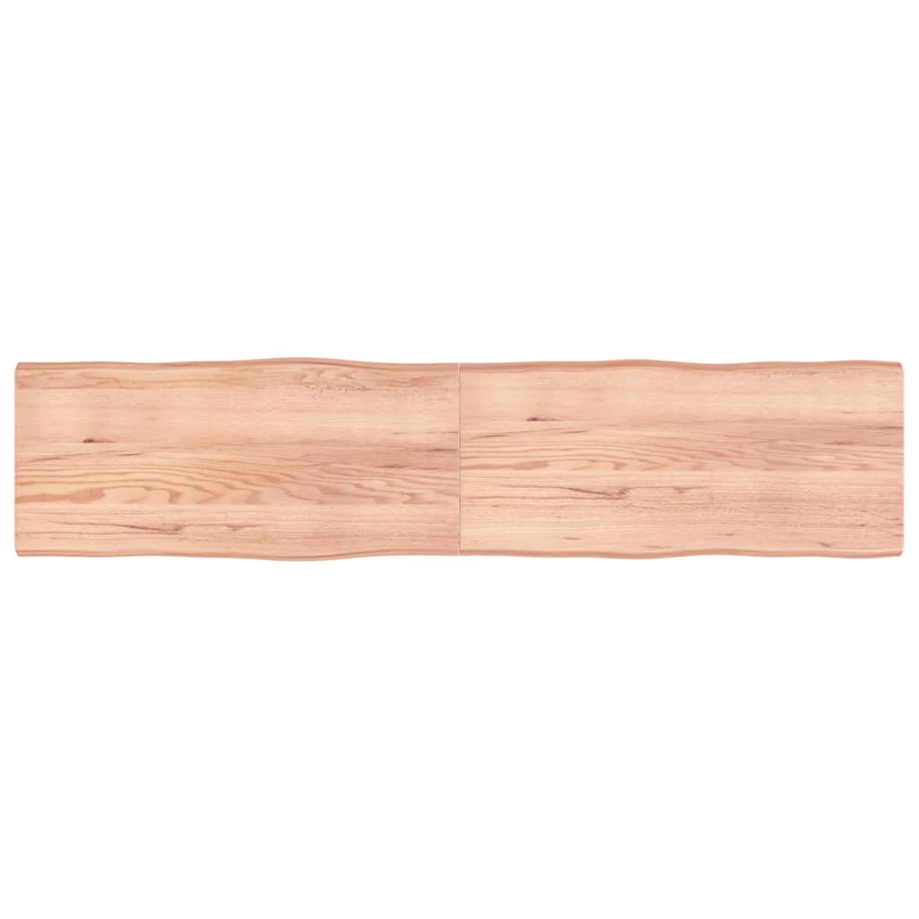 Bordplate lysebrun 220x50x(2-4)cm behandlet heltre naturlig