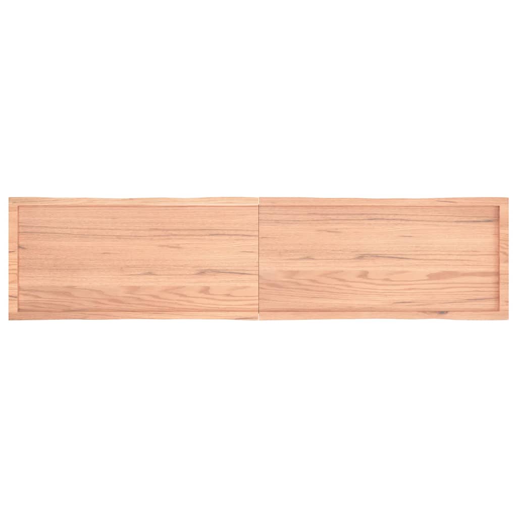 Bordplate lysebrun 220x50x(2-4)cm behandlet heltre naturlig