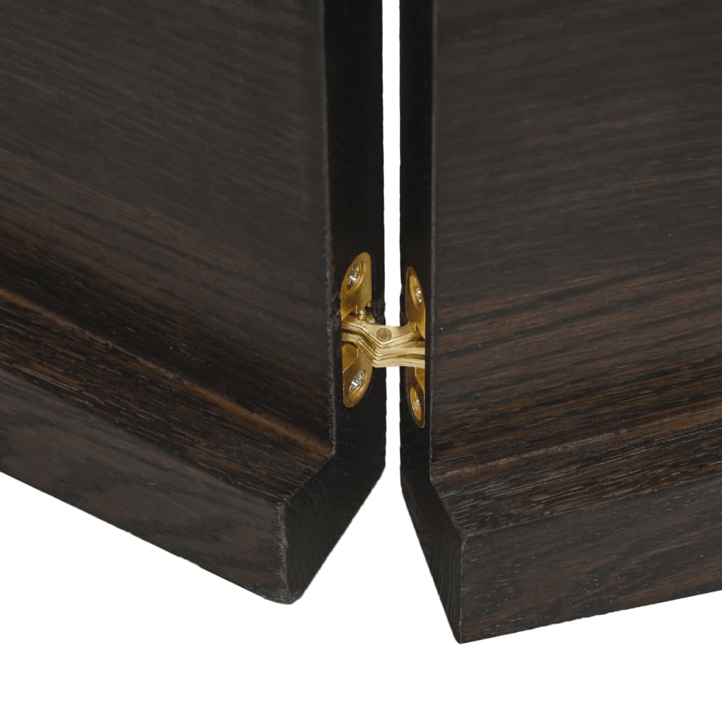 Bordplate mørkebrun 160x40x(2-4)cm behandlet heltre naturlig