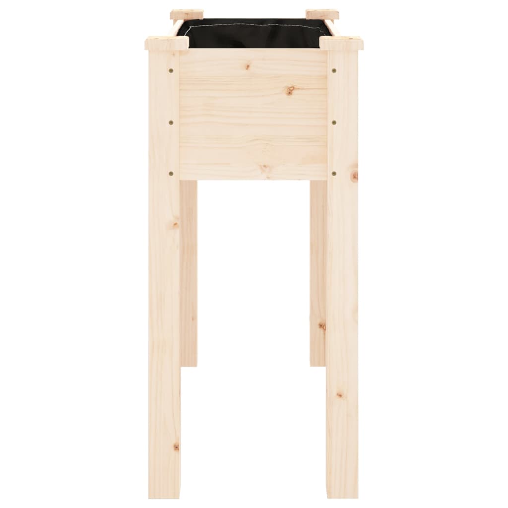 Plantekasse med foring 71x37x76 cm heltre gran