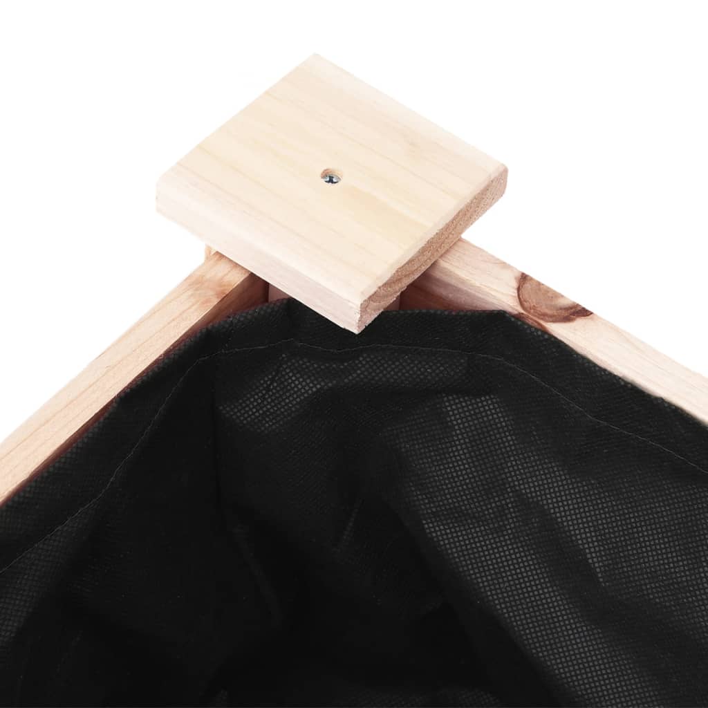 Plantekasse med foring 71x37x76 cm heltre gran