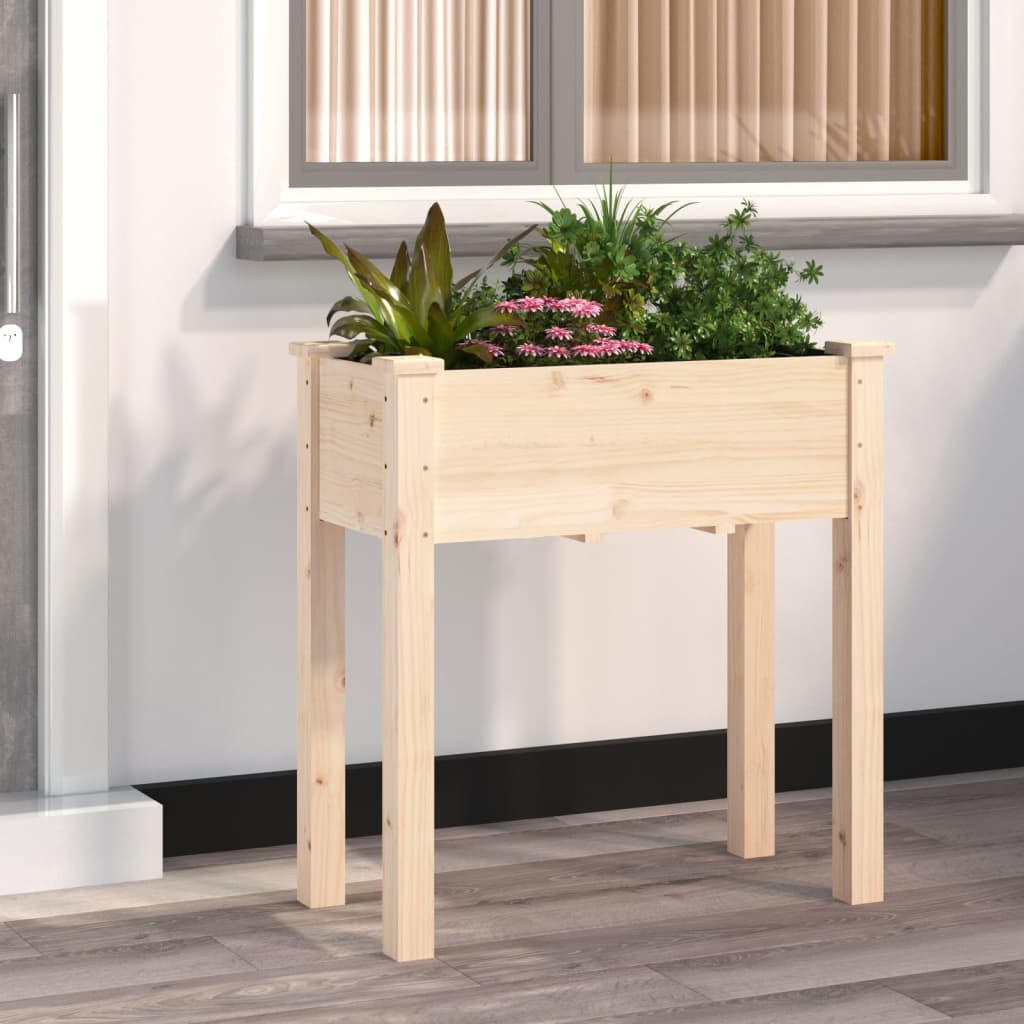 Plantekasse med foring 71x37x76 cm heltre gran