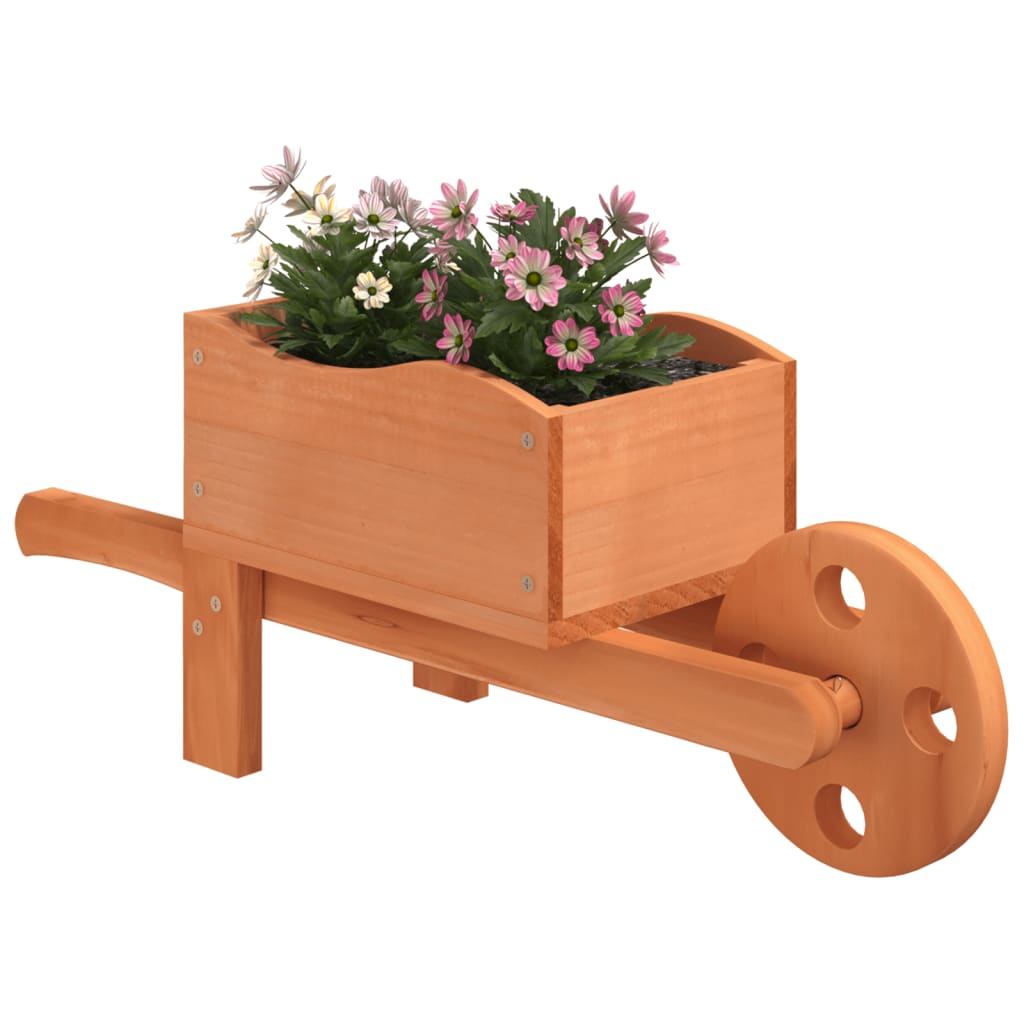 Plantekasser trillebår 2 stk 47x15x19 cm heltre gran