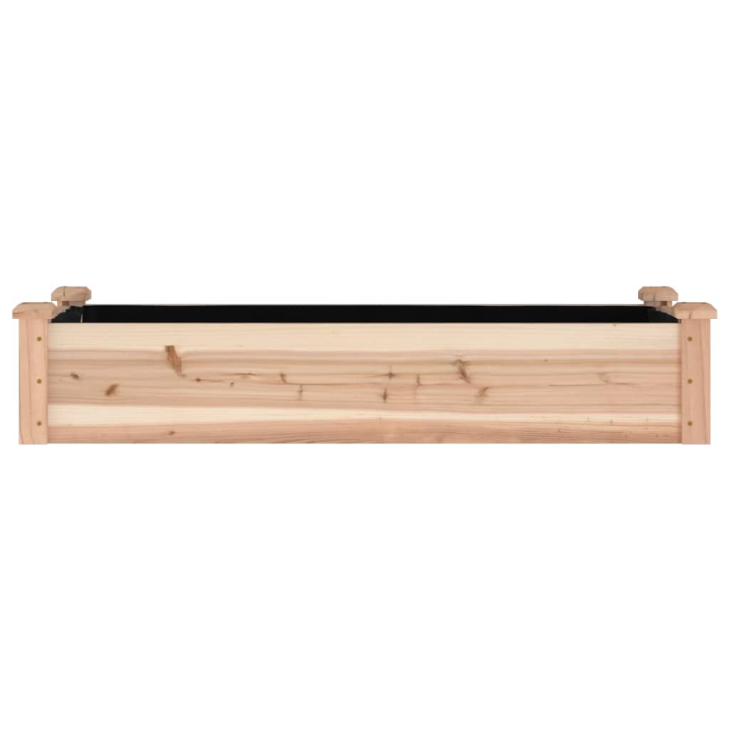 Høybed med foring 120x45x25 cm heltre gran